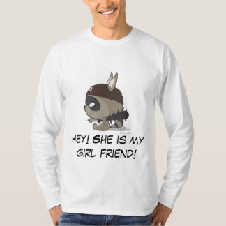Camiseta T bonito do personagem de desenho animado do