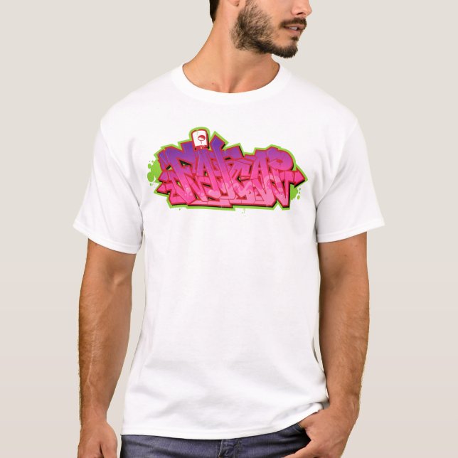 Camiseta T branco de FatCap por Rezerekted (Frente)