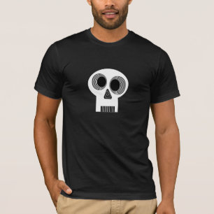 Camiseta T branco Hypnotized do crânio