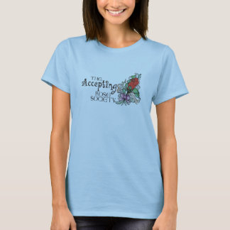 Camiseta T cabido - A sociedade cor-de-rosa de aceitação