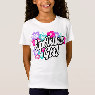 Camiseta T cabo-verdiano da menina