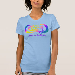 Camiseta T+Camisa com Design de Infinidade Geométrica Mult