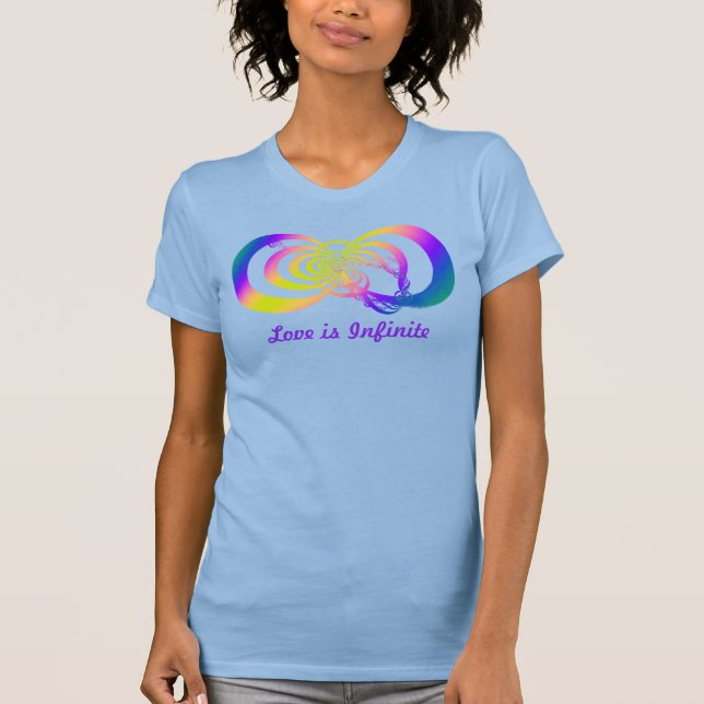 Camiseta T+Camisa com Design de Infinidade Geométrica Multi (Frente)