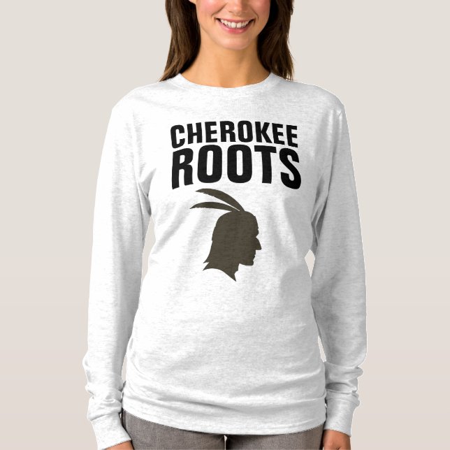Camiseta T-Camisas de RAÍZES CHEROKEE (Frente)