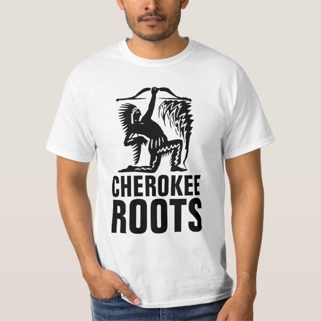 Camiseta T-Camisas de RAÍZES CHEROKEE (Frente)