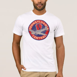 Camiseta T central das linhas aéreas de Pensilvânia