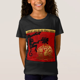 Camiseta T chinês da menina do aniversário do zodíaco do