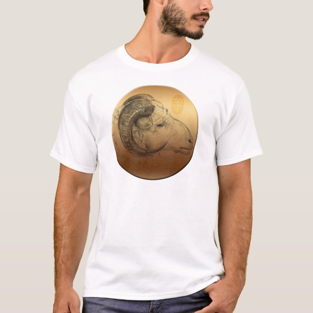 Camiseta T chinês de W dos homens do zodíaco da astrologia (Frente)