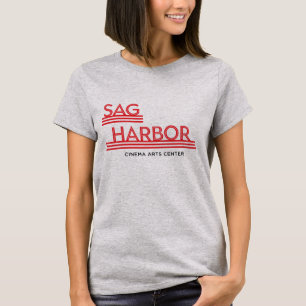 Camiseta T cinzento do algodão das mulheres clássicas