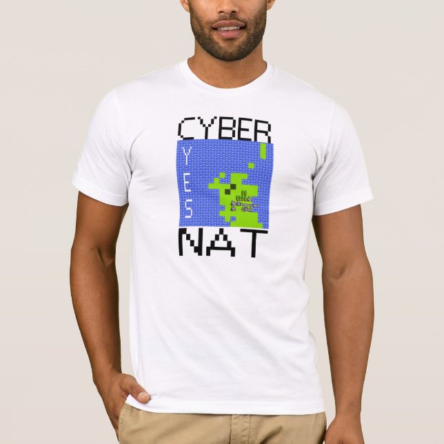 Camiseta T claro de CYBERNAT (Frente)