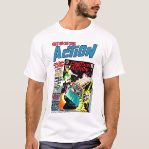 Camiseta T clássico do anúncio da ação