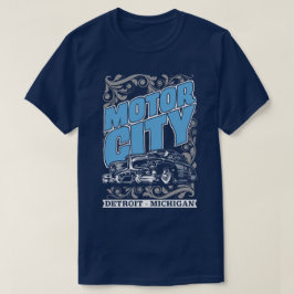 Camiseta T clássico dos EUA dos carros de Detroit Michigan