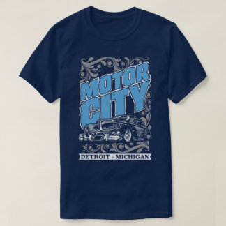 Camiseta T clássico dos EUA dos carros de Detroit Michigan
