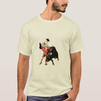 Camiseta T com impressão da tourada