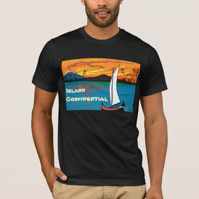Camiseta T confidencial 2 da ilha (Frente)