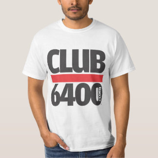 Camiseta T conhecido do logotipo do clube 6400