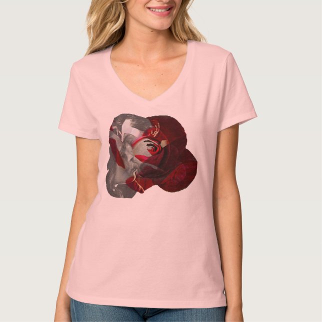 Camiseta T cor-de-rosa de BATB (Frente)