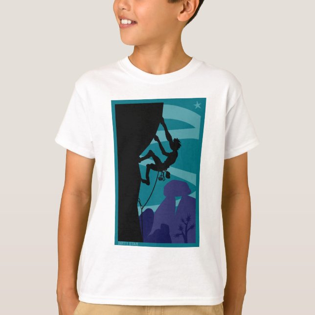 Camiseta T crepuscular de Kid´s do montanhista (Frente)