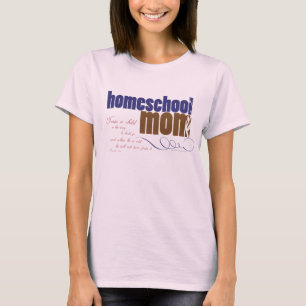Camiseta T cristão orgânico do homeschool - mamã de
