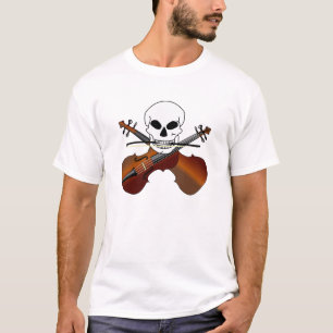 Camiseta T cruzado dos violinos