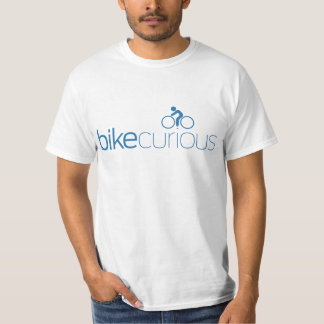 Camiseta T curioso da bicicleta