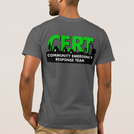 Camiseta T curto superior da Capa do CERT