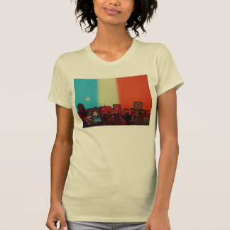 Camiseta T da arquitectura da cidade