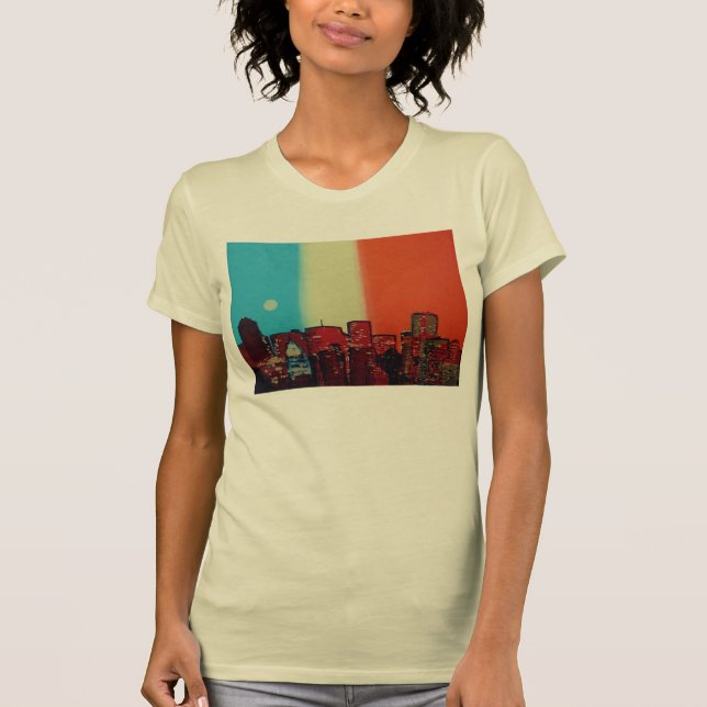 Camiseta T da arquitectura da cidade (Frente)