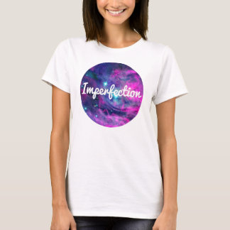 Camiseta T da aura da galáxia do rosa do roupa da