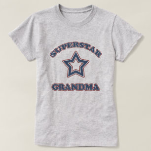 Camiseta T da avó da estrela mundial