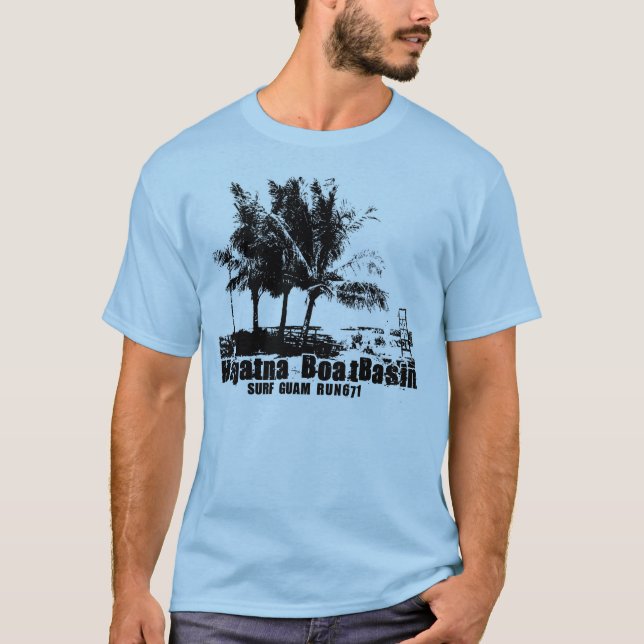 Camiseta T da bacia do barco de Hagatna (Frente)