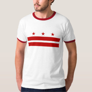 Camiseta T da bandeira do Washington DC
