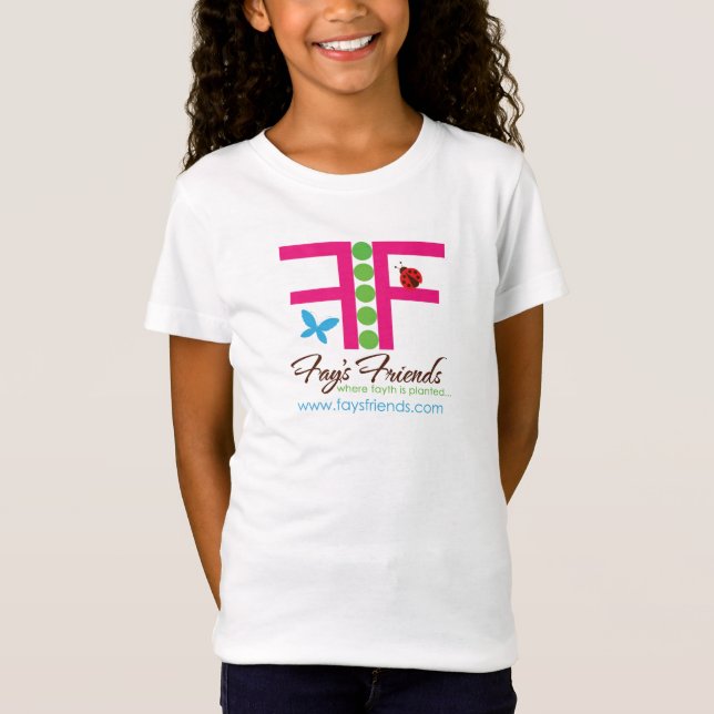 Camiseta T da boneca das meninas (Frente)