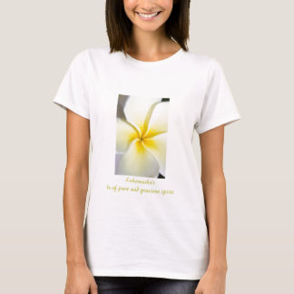 Camiseta T da boneca das mulheres do design do Plumeria