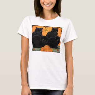 Camiseta T da boneca das mulheres do Dia das Bruxas dos