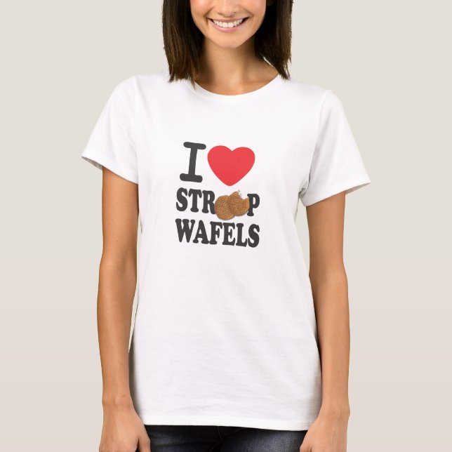 Camiseta T da boneca de iLoveStroopwafels.com (Frente)