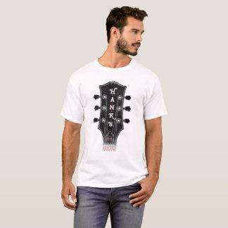 Camiseta T da cabeça da guitarra de Hank (homens)