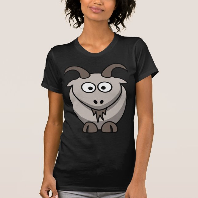 Camiseta T da cabra dos desenhos animados (Frente)