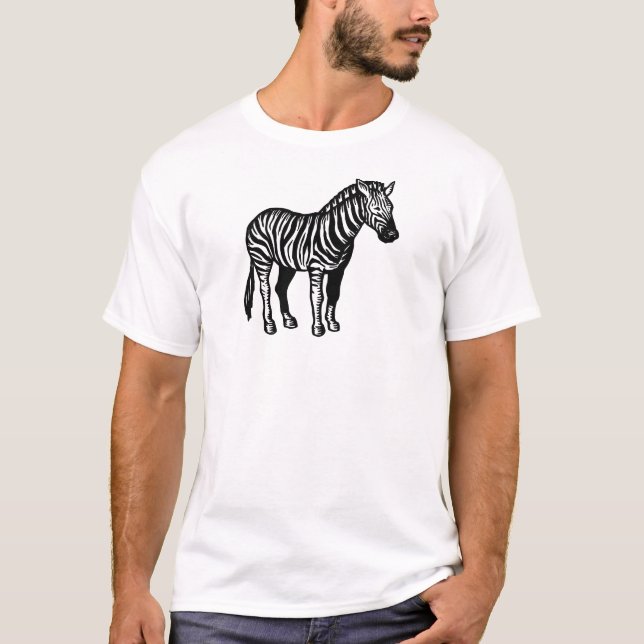 Camiseta T da campainha da zebra (Frente)