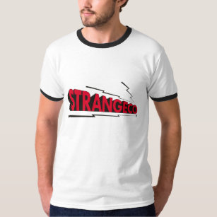 Camiseta T da campainha do LOGOTIPO de STRANGECO