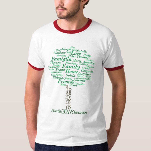 Camiseta T da campainha dos homens (Frente)
