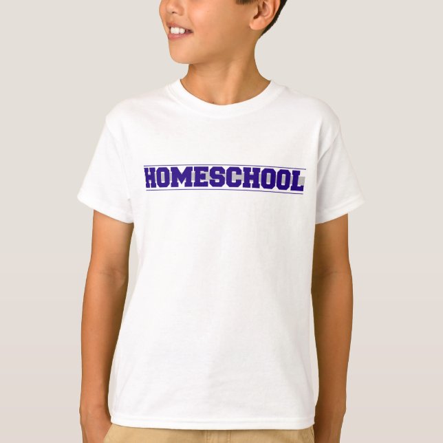 Camiseta T da Capa do Short do espírito de Homeschool (Frente)