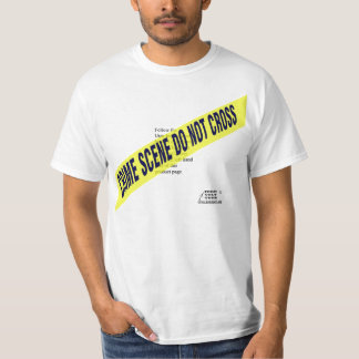 Camiseta T da cena do crime - modelo pessoal do design
