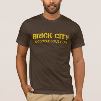 Camiseta T da cidade do tijolo