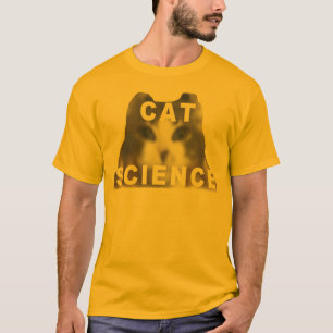 Camiseta T da ciência do gato