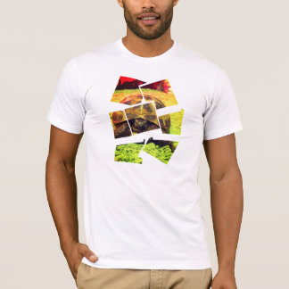 Camiseta T da colagem da tartaruga