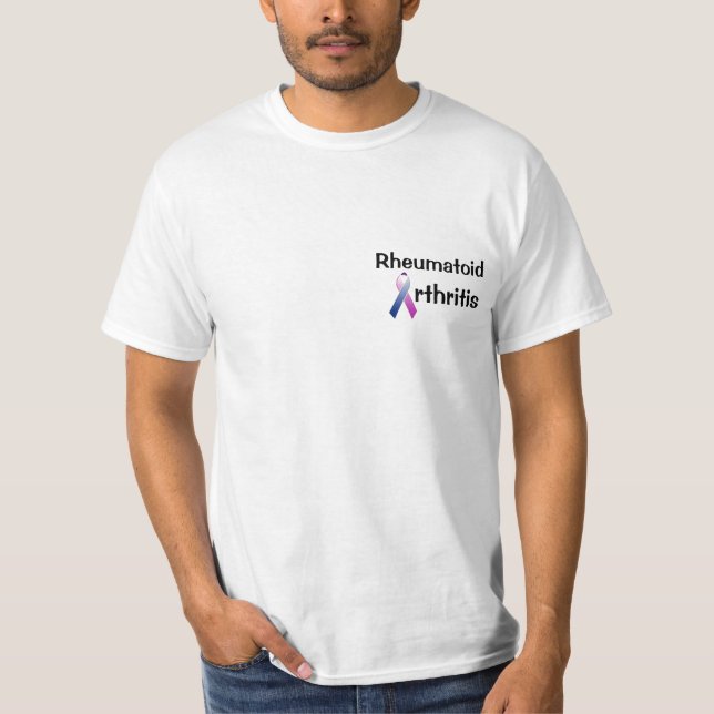 Camiseta T da consciência da artrite reumatóide (Frente)