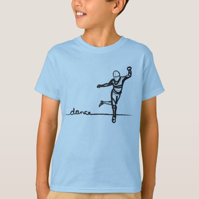 Camiseta T da dança de torneira (miúdos) (Frente)