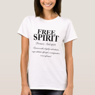 Camiseta T da definição do espírito livre
