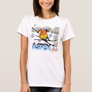Camiseta T da elevação do esqui de Aspen Colorado